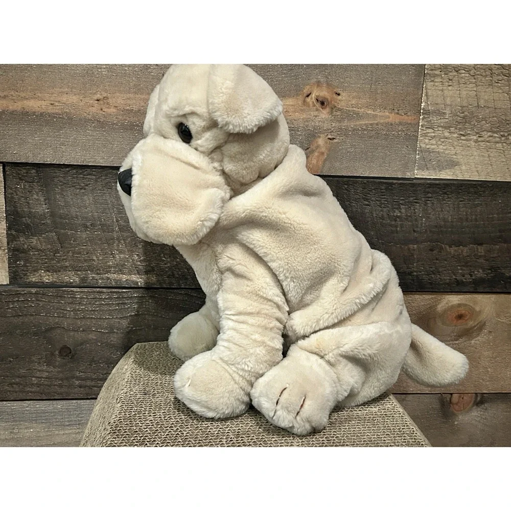 Vintage Plush Dog Gray Brown Sharpei 1985 Prestige Toy Co. 12